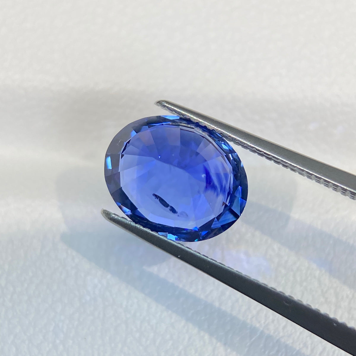 3.42ct 天然蓝宝石裸石 皇家蓝 椭圆形 GUILD认证