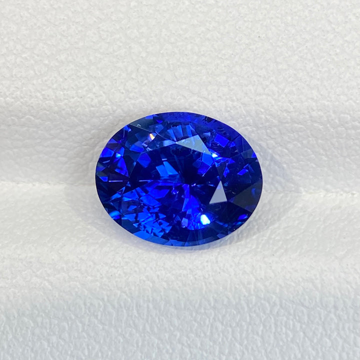 3.42ct 天然蓝宝石裸石 皇家蓝 椭圆形 GUILD认证