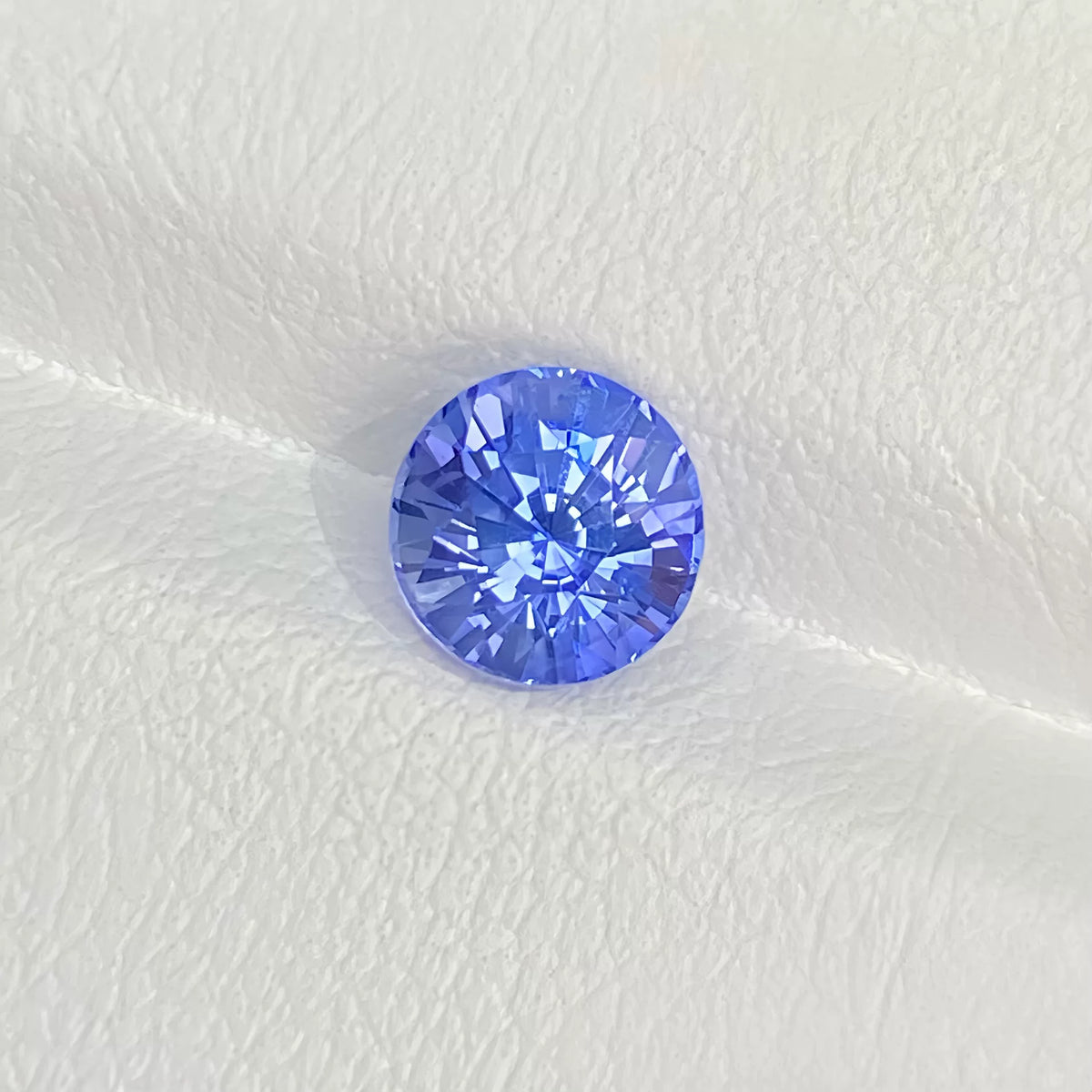 1.47ct 矢车菊天然蓝宝石裸石 正圆璀璨阿斯切 天然蓝宝石裸石