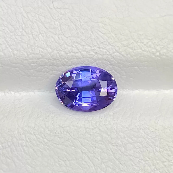 1.24ct 椭圆形天然紫色蓝宝石裸石