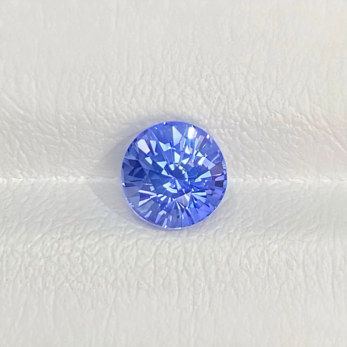 1.47ct 矢车菊天然蓝宝石裸石 正圆璀璨阿斯切 天然蓝宝石裸石
