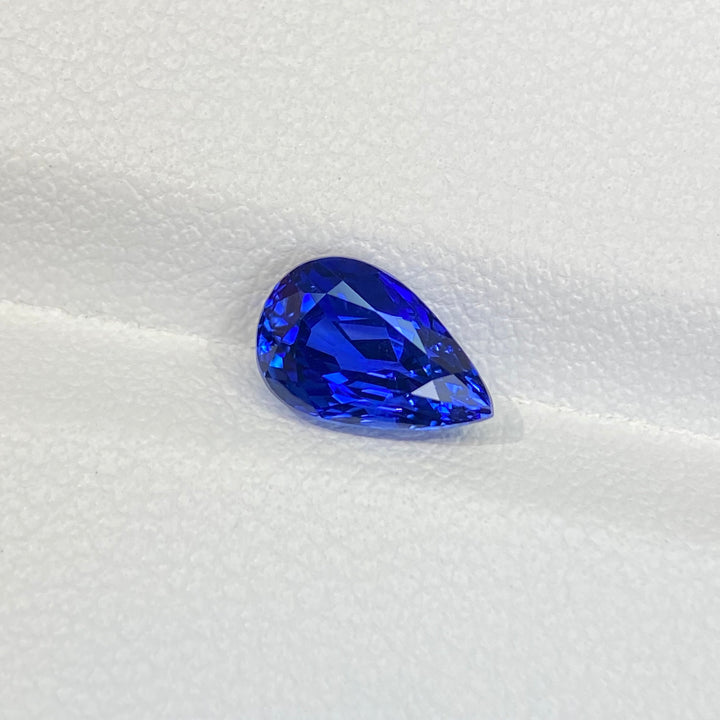 1.72ct 水滴形 皇家蓝 天然蓝宝石 裸石 GUILD认证